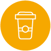 Paquete de bebidas vuelo-gratis-icono