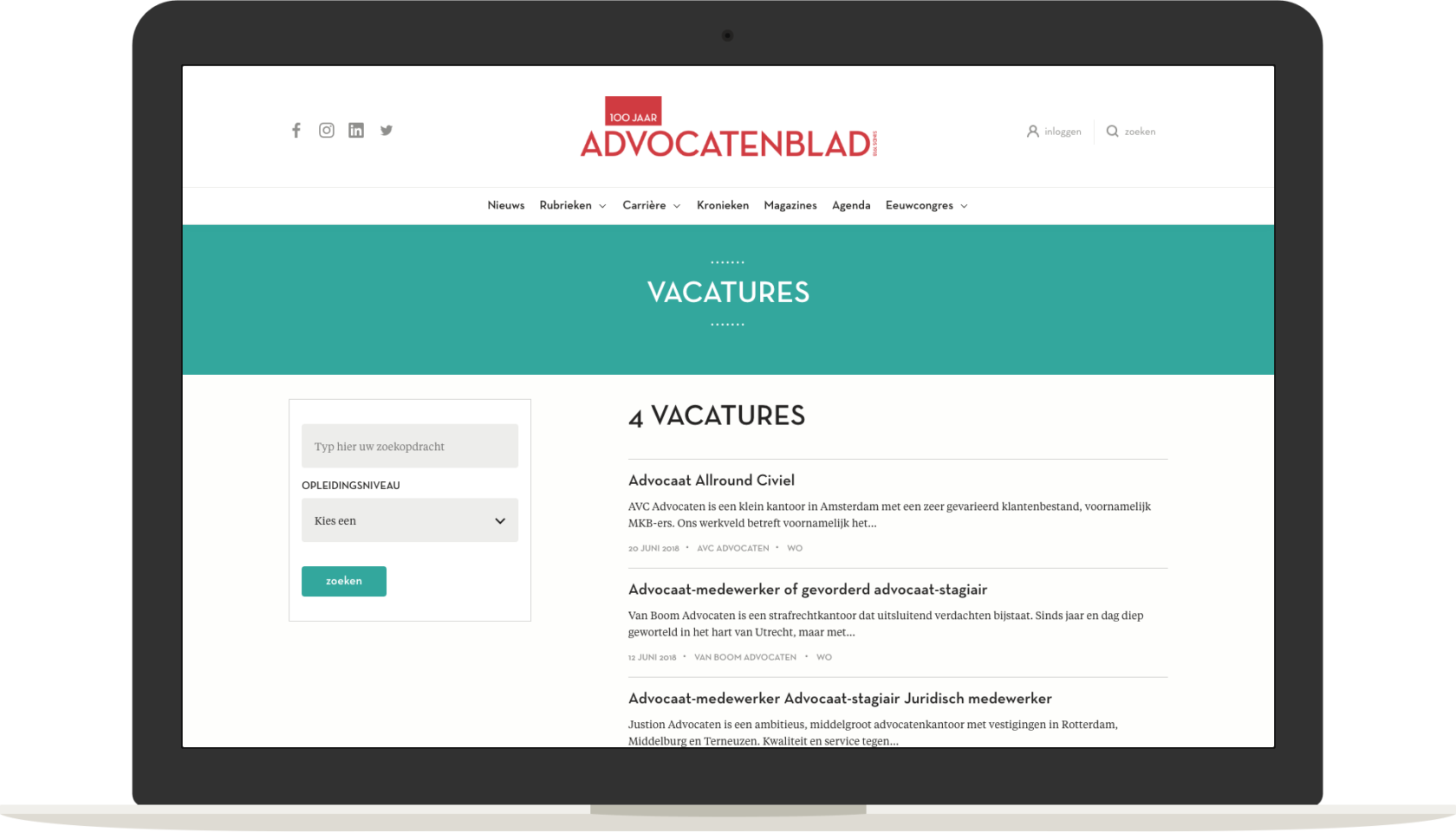 Vacatures van het Advocatenblad