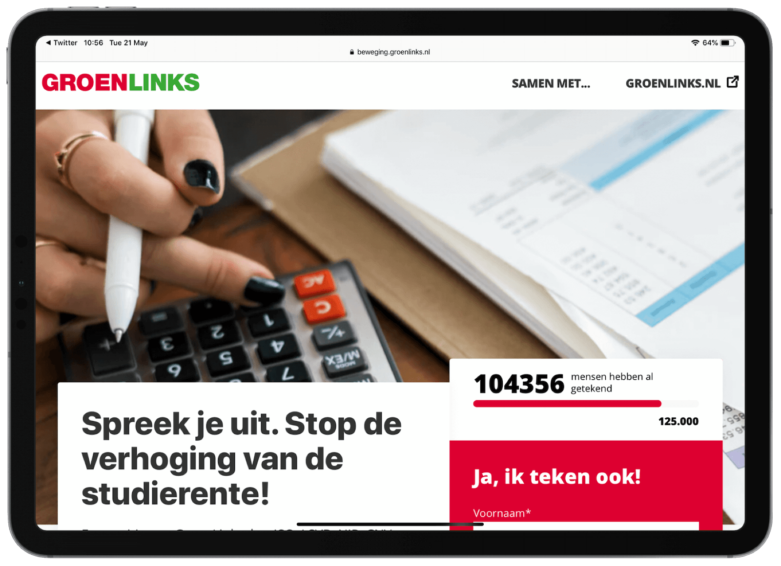 GroenLinks-petitie