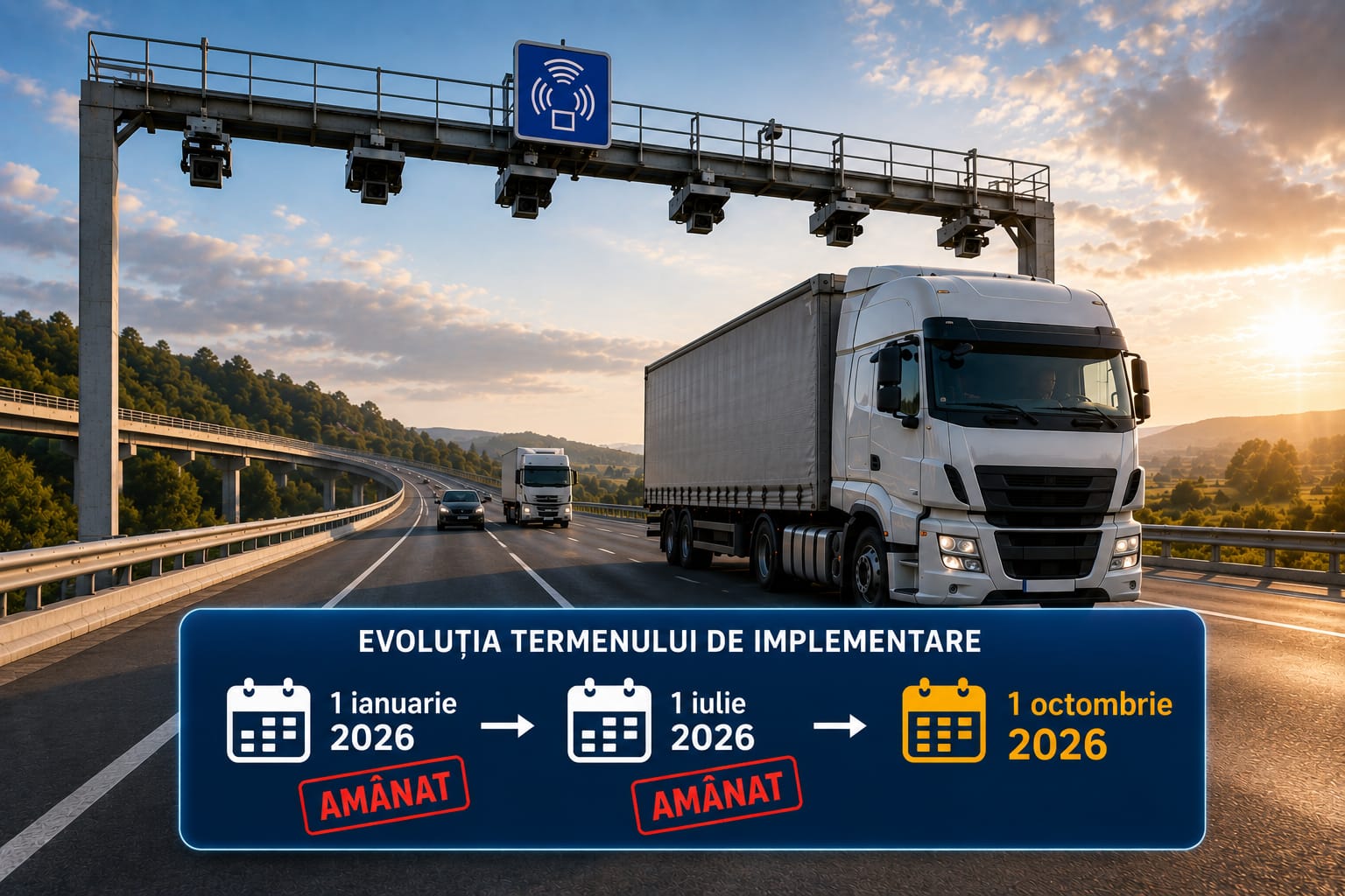 TollRo, amânat pentru a doua oara. Noul sistem de taxare rutieră va intra în vigoare la 1 octombrie 2026
