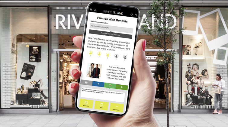 River Island's new refer-a-friend programme