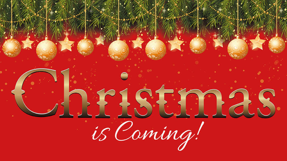 Image result for christmas is coming sign