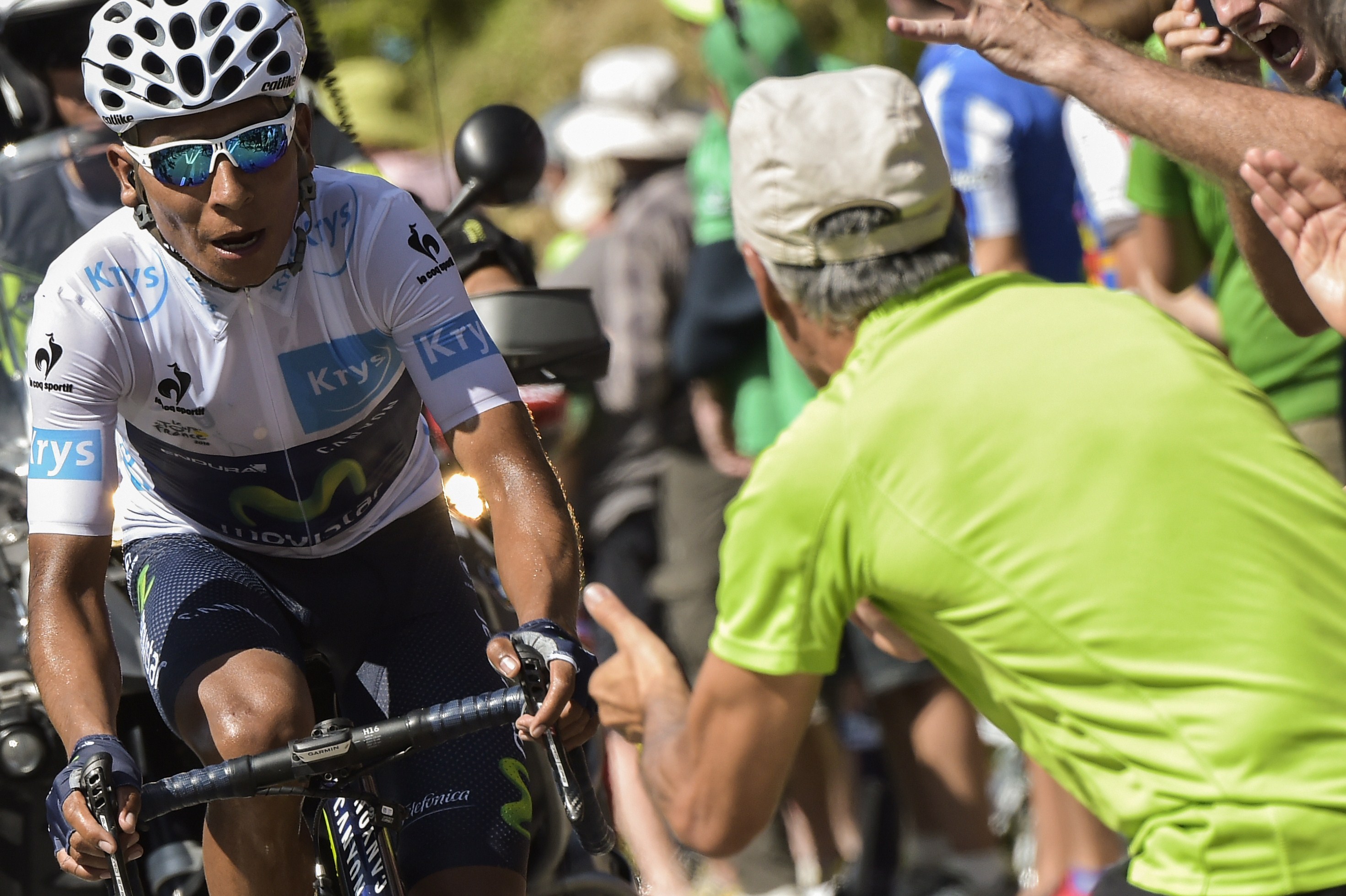 La fatica di Quintana impegnato nell'ultima frazione del Tour