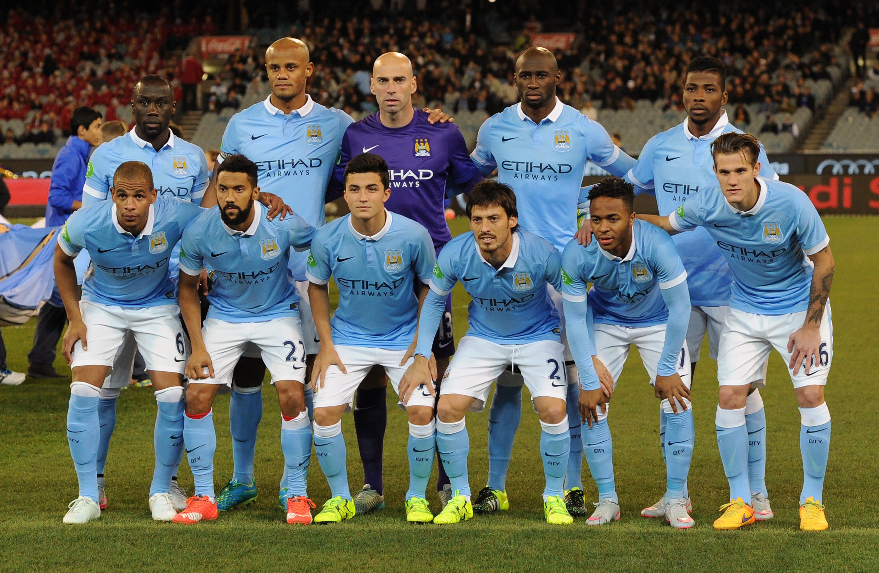 Gli 11 del Man City nel primo turno contro la Roma