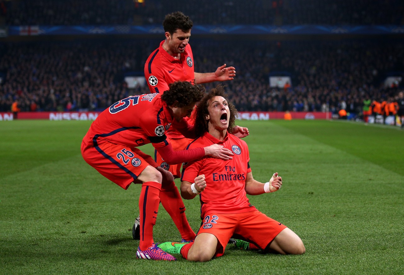David Luiz è triste dopo aver segnato alla sua ex squadra