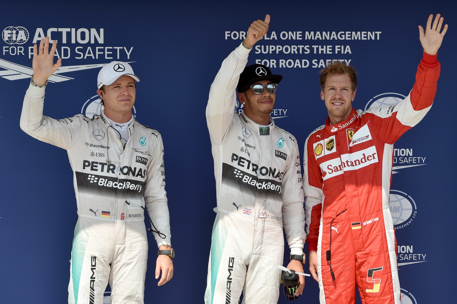 Un eventuale podio-fotocopia delle qualifiche, con Hamilton davanti a Rosberge e Vettel, è bancato @2.50
