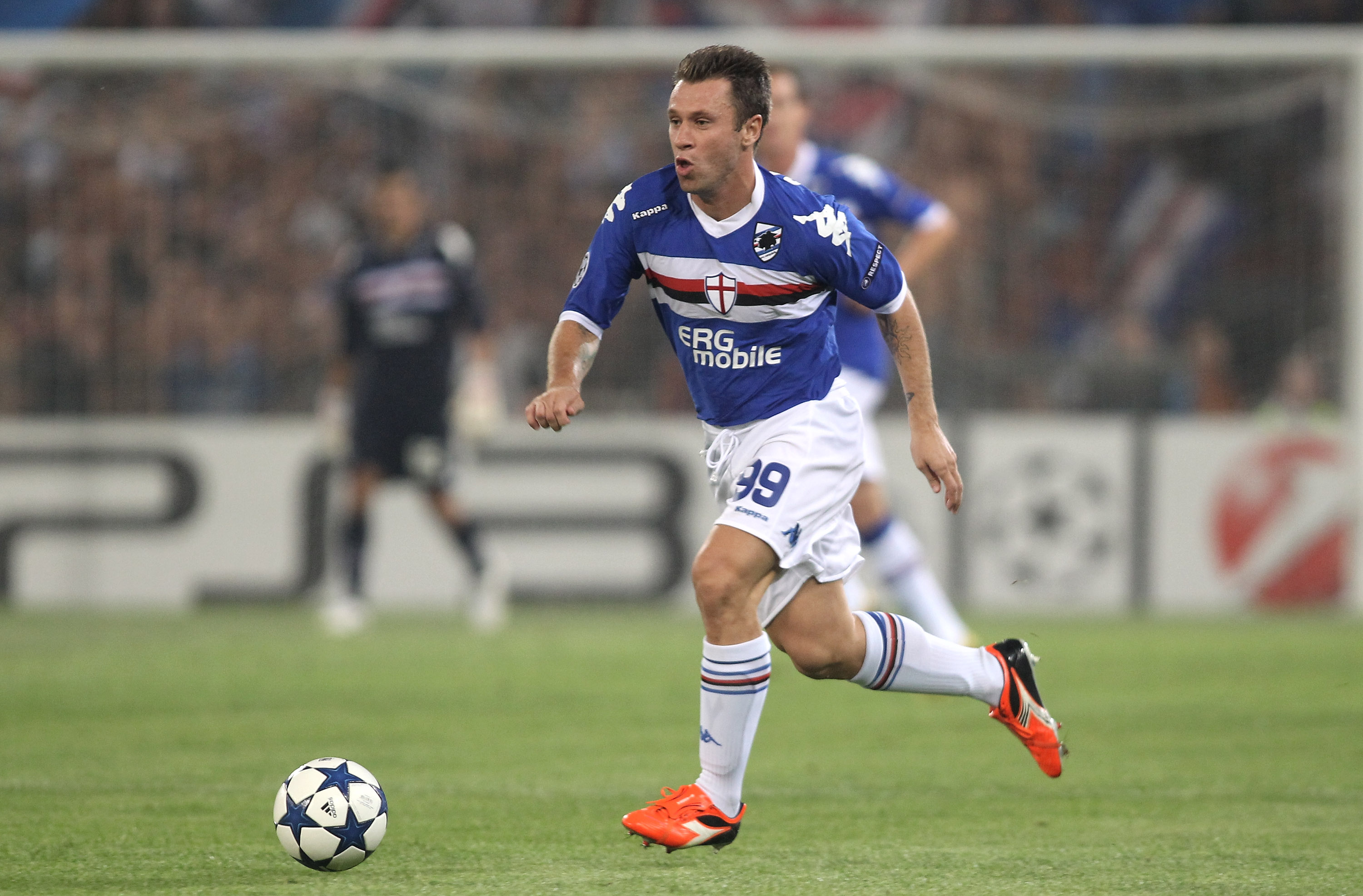 Antonio Cassano, ieri anonimo contro l'Atalanta