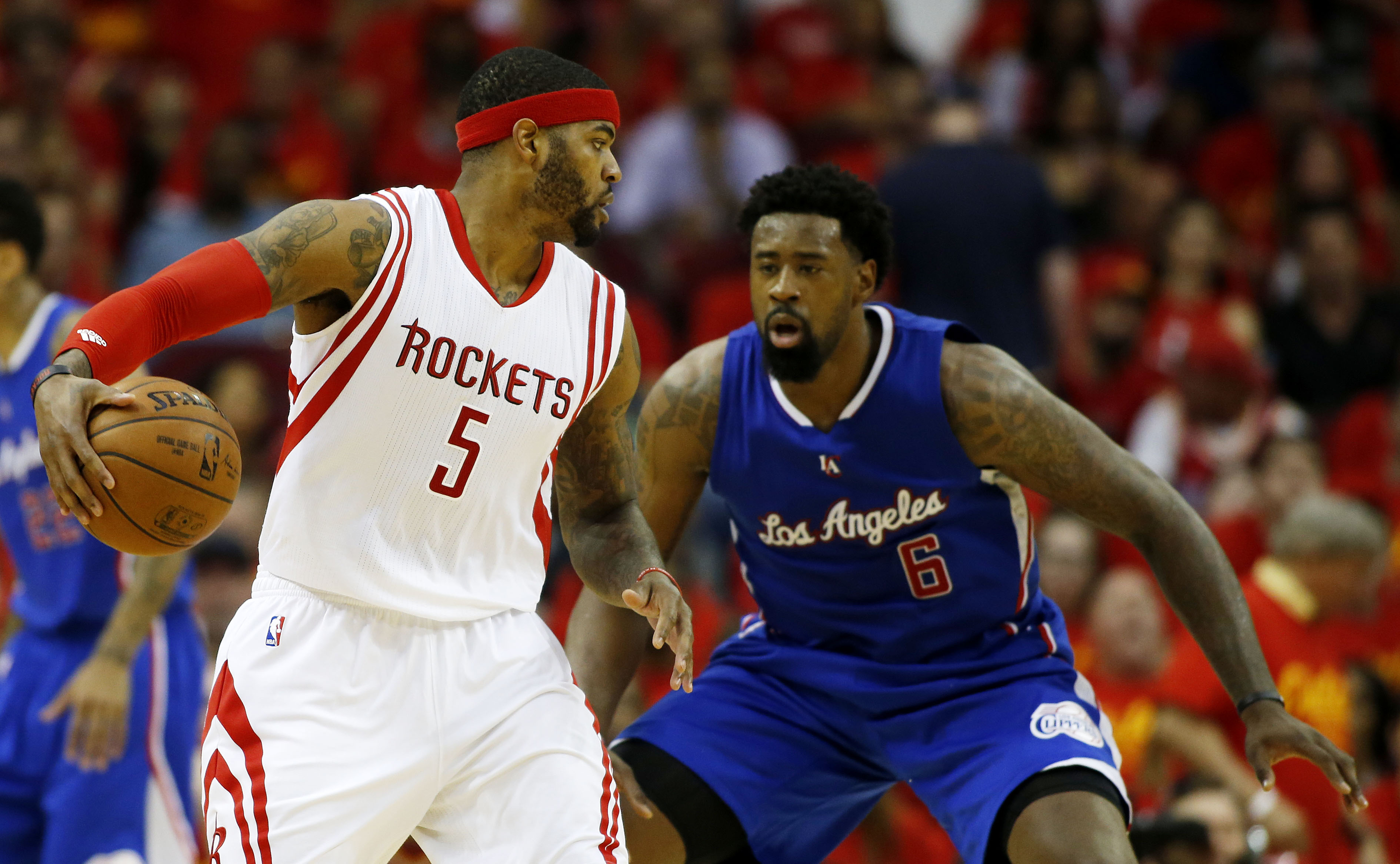 Josh Smith e DeAndre Jordan, prossimi compagni di squadra nei Clippers