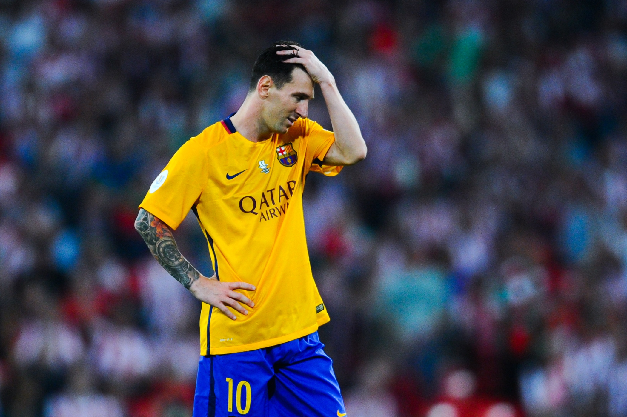 <> at San Mames Stadium on August 14, 2015 in Bilbao, Spain.