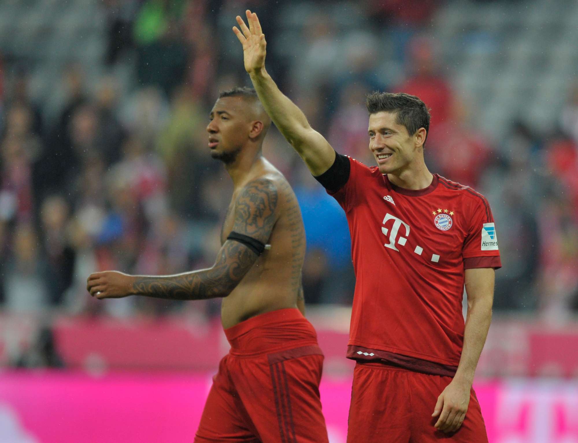 Robert Lewandowski, nell'ultima giornata ha segnato 5 gol in 9 minuti