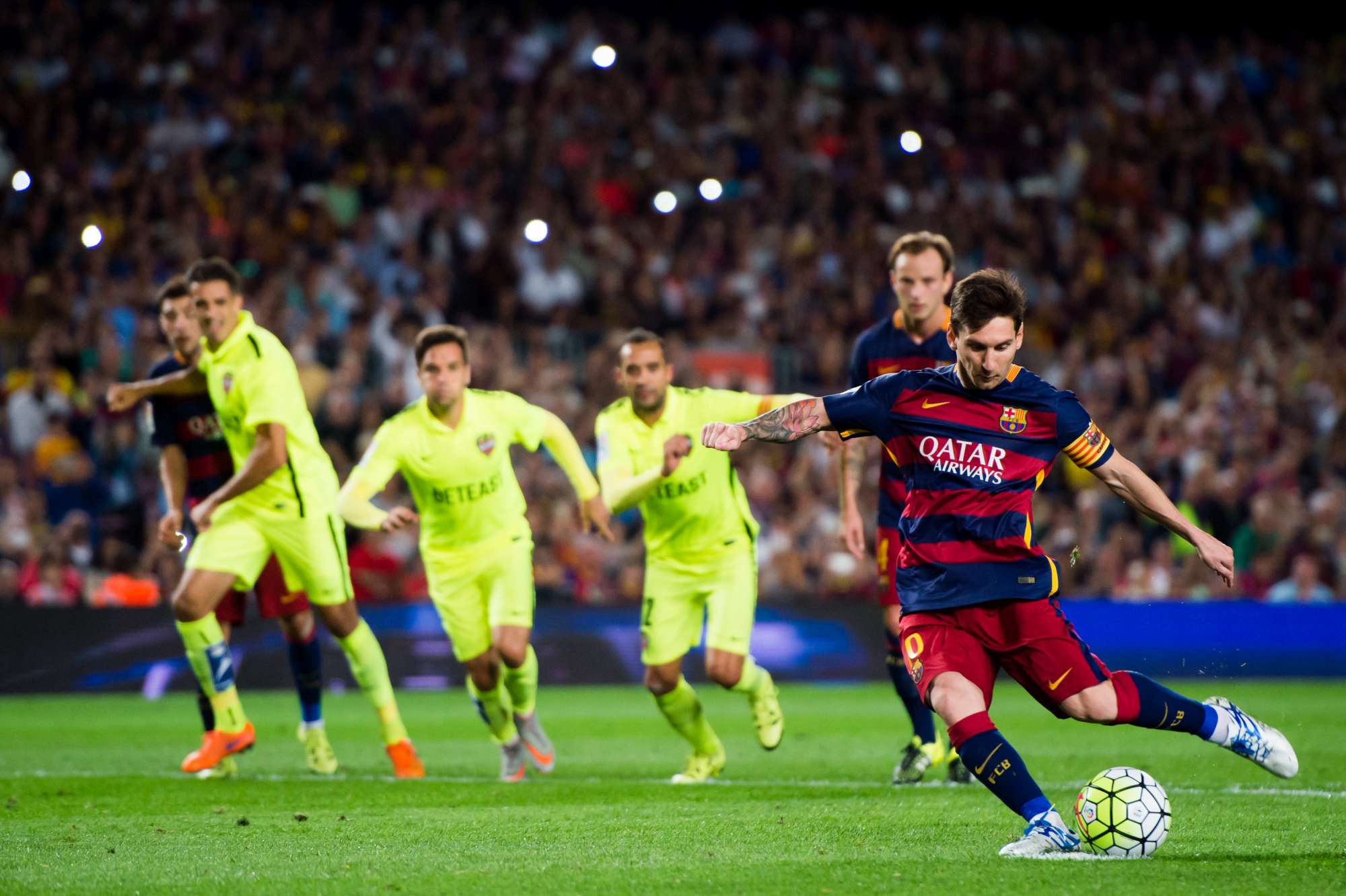 Messi ha segnato contro lo Sporting Gijon i gol numero 300 e 301 nella Liga