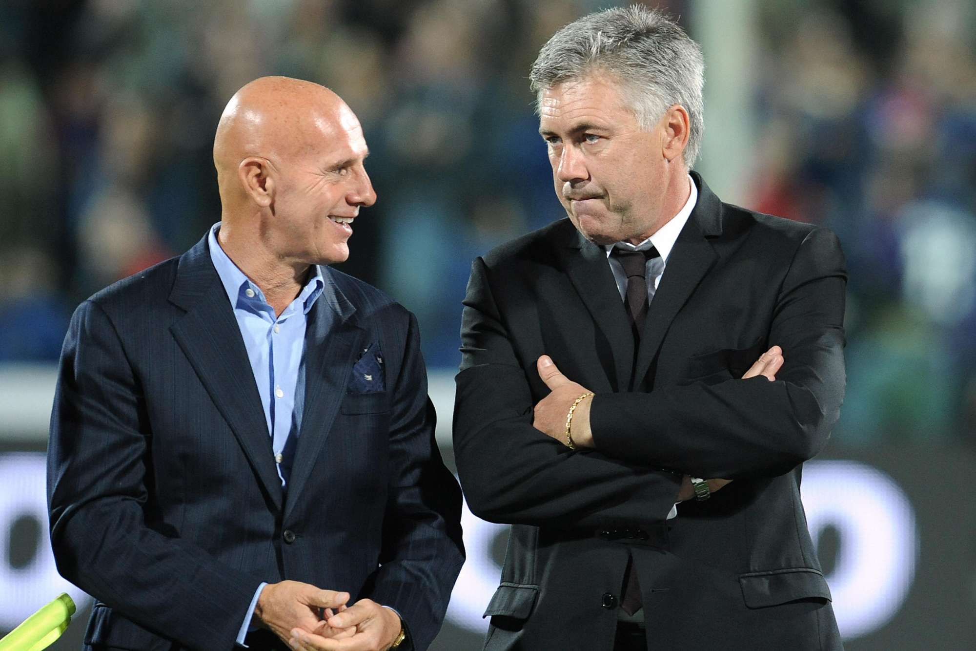 Sacchi e Ancelotti, due dei più grandi allenatori del Milan