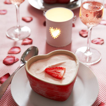 Strawberry Easy Valentine's Day Ice cream