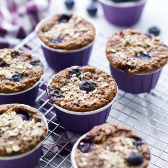Healthy Chia & Blueberry Muffins