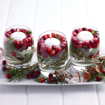 Festive Cranberry Candle
