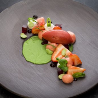 Strawberry & Pea Dessert