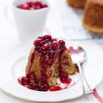 Toffee Cranberry Puddings