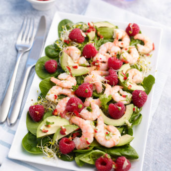 Prawn & Raspberry Super Salad