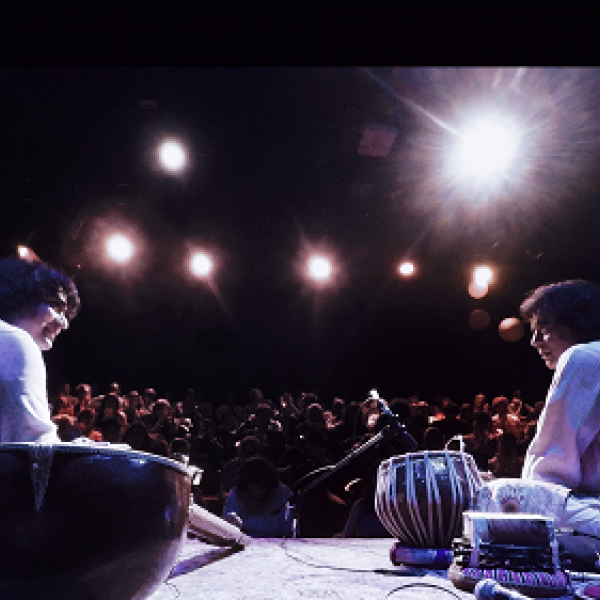 the space between the notes