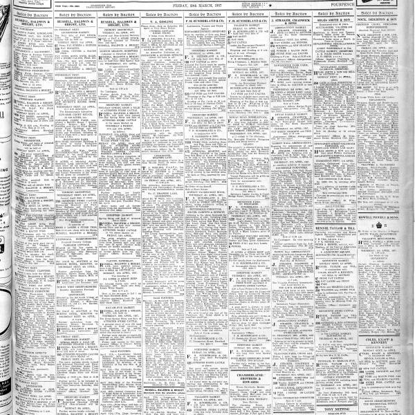 Hereford Times 29th March 1957 Page 1 Herefordshire History