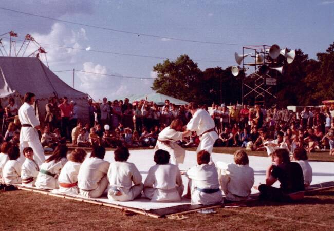 Judo display at the Merton Show, Morden Park