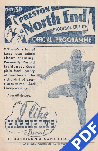 19480821 Official Programme Preston Away 19480821 Official Programme Preston Away
