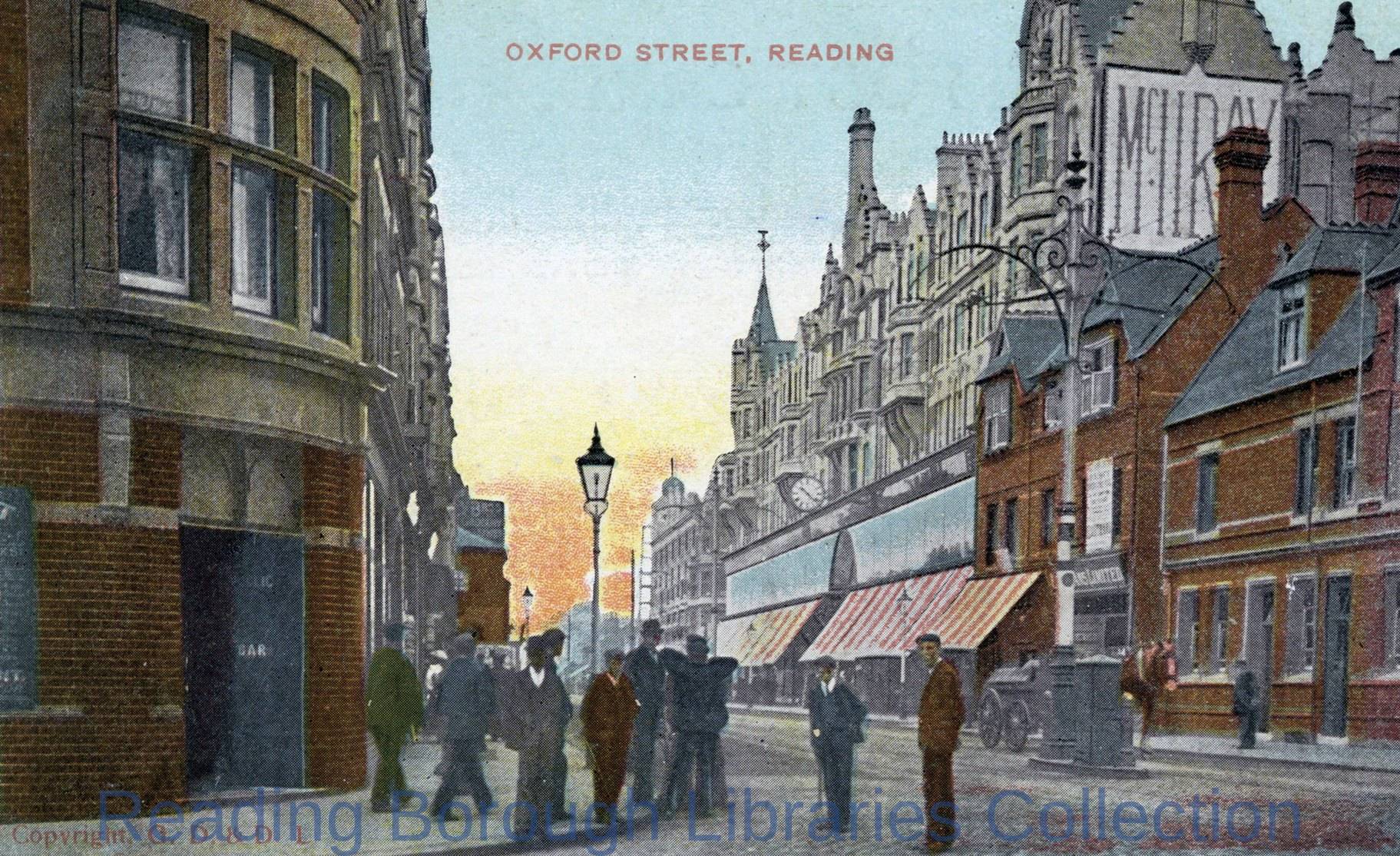Oxford Road, Reading, looking west. Oxford Road, Reading, looking west.