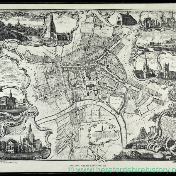 Taylors map of Hereford 1757.jpg - Herefordshire History