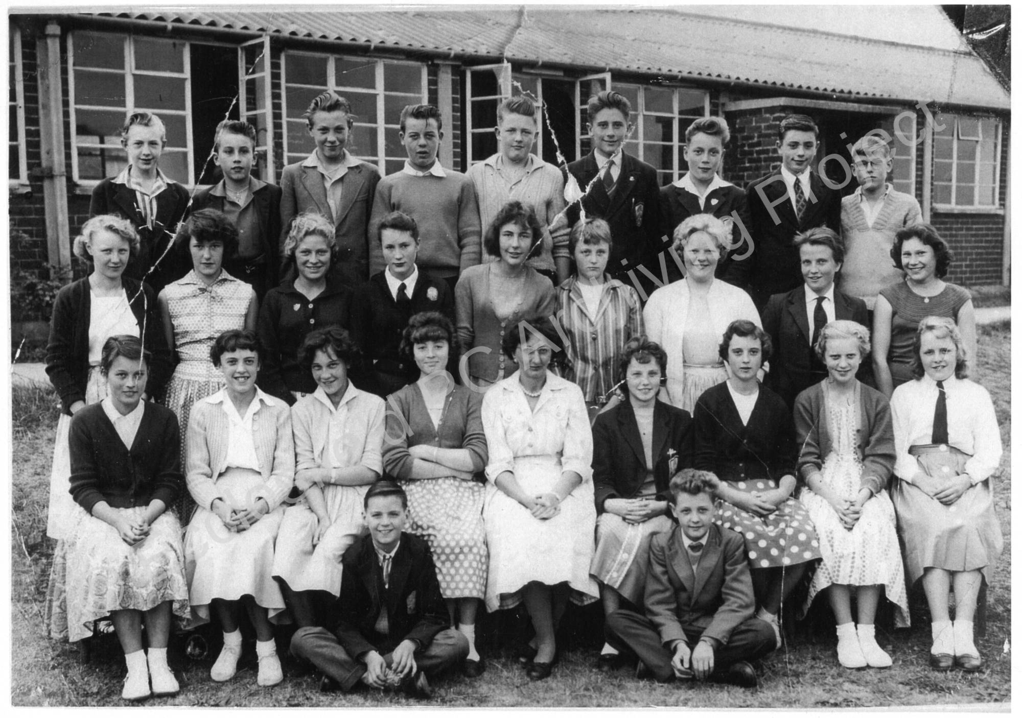 High Green Secondary Modern School class photo. 3. Ecclesfield