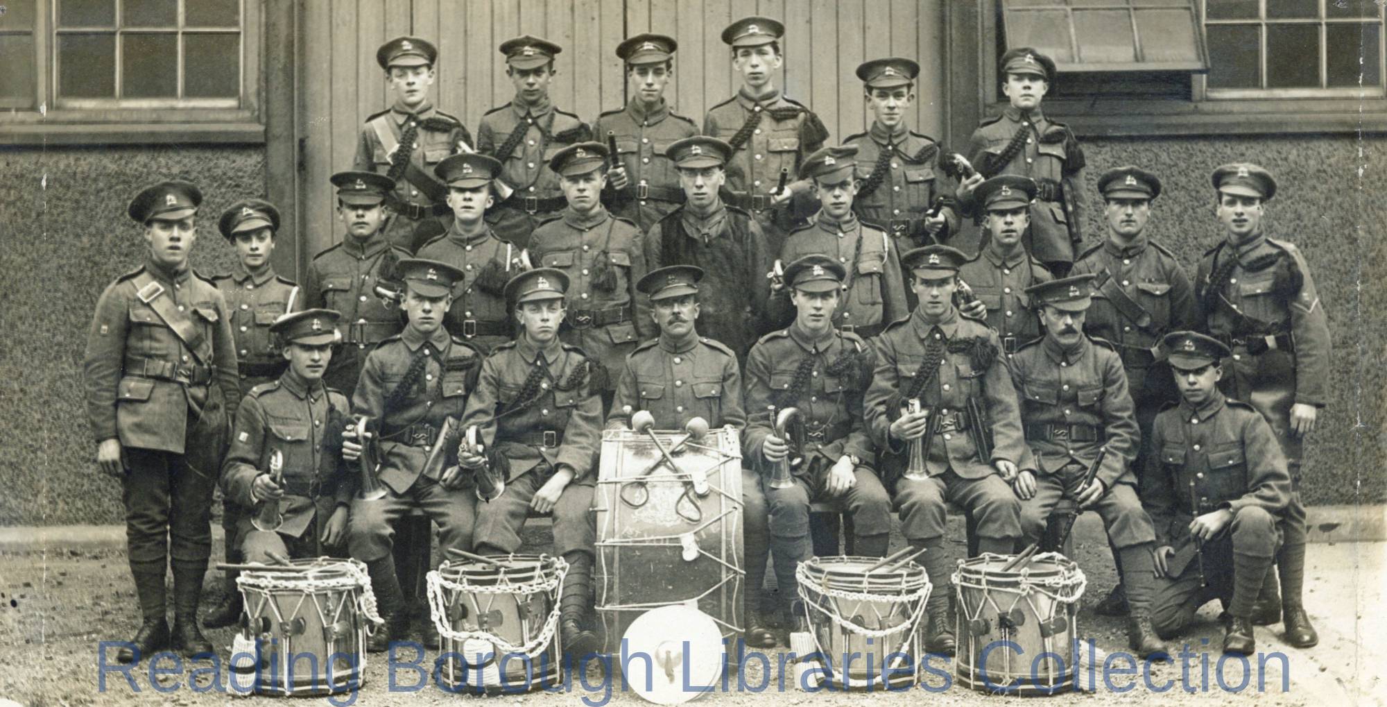 Band of the Berkshire Volunteer Regiment, Likely in Reading, 1918. Band of the Berkshire Volunteer Regiment, Likely in Reading, 1918.