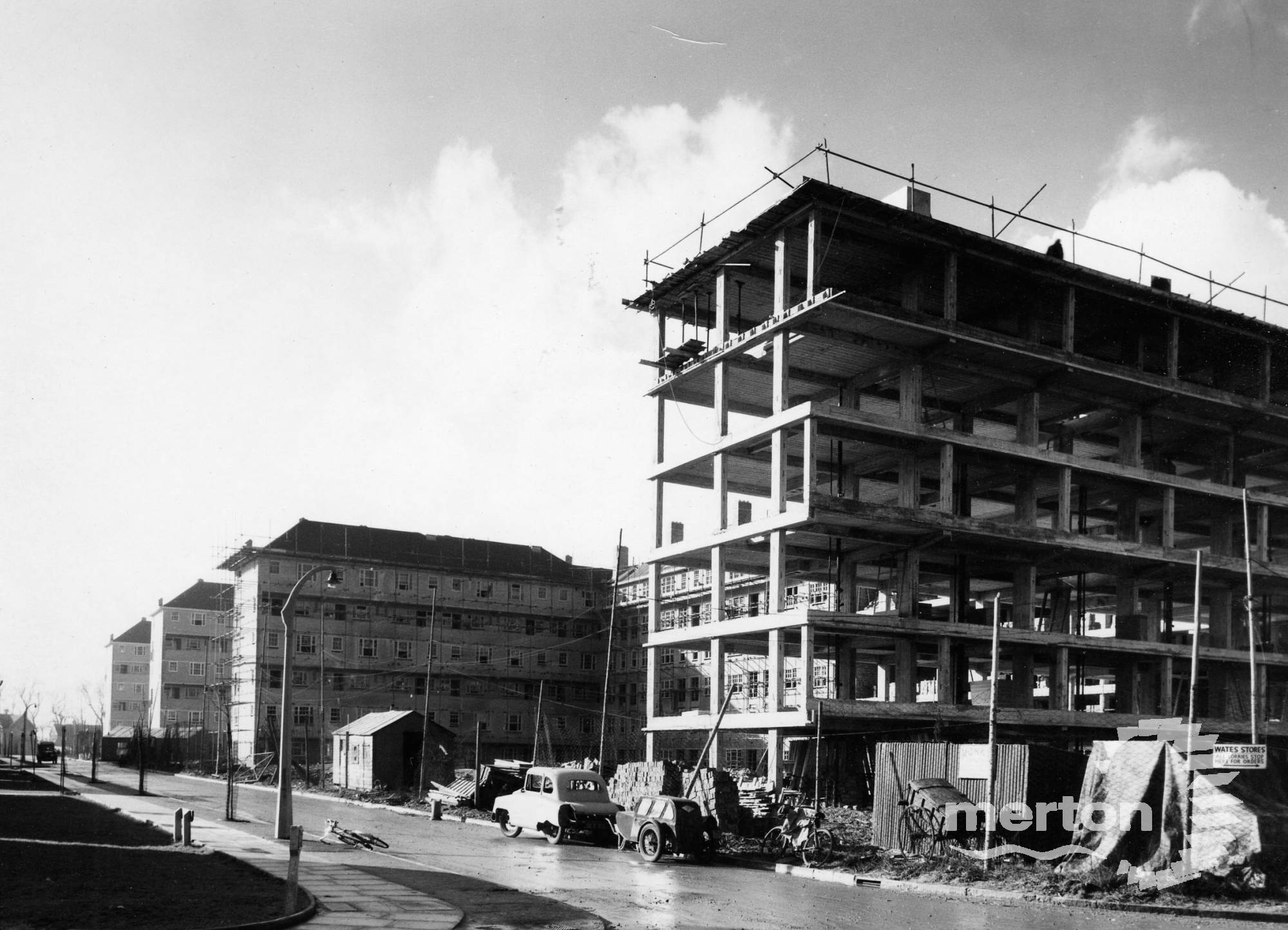 Pollards Hill Estate Construction Merton Memories Photographic Archive
