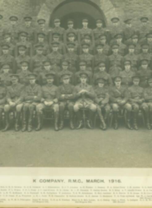 Royal Military College - K Company Records - Photo Album September 1913-December 1919 - "K" Company - March 1916 Royal Military College - K Company Records - Photo Album September 1913-December 1919 - "K" Company - March 1916