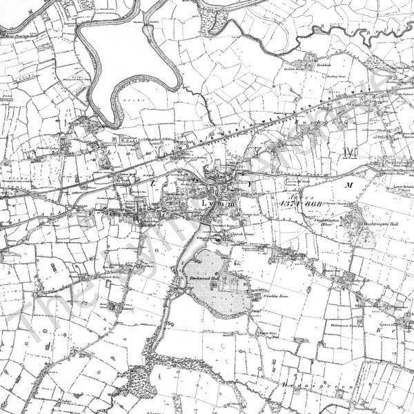 Old map of Lymm Lymm Heritage Centre