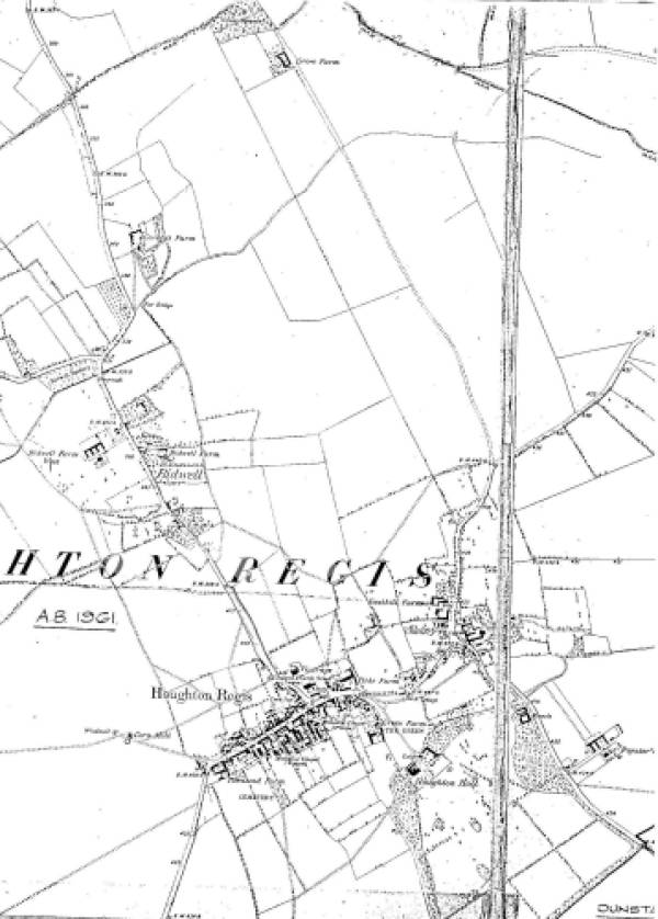 1880 Map Showing the Importance of the Hamlet of Bidwell, Houghton