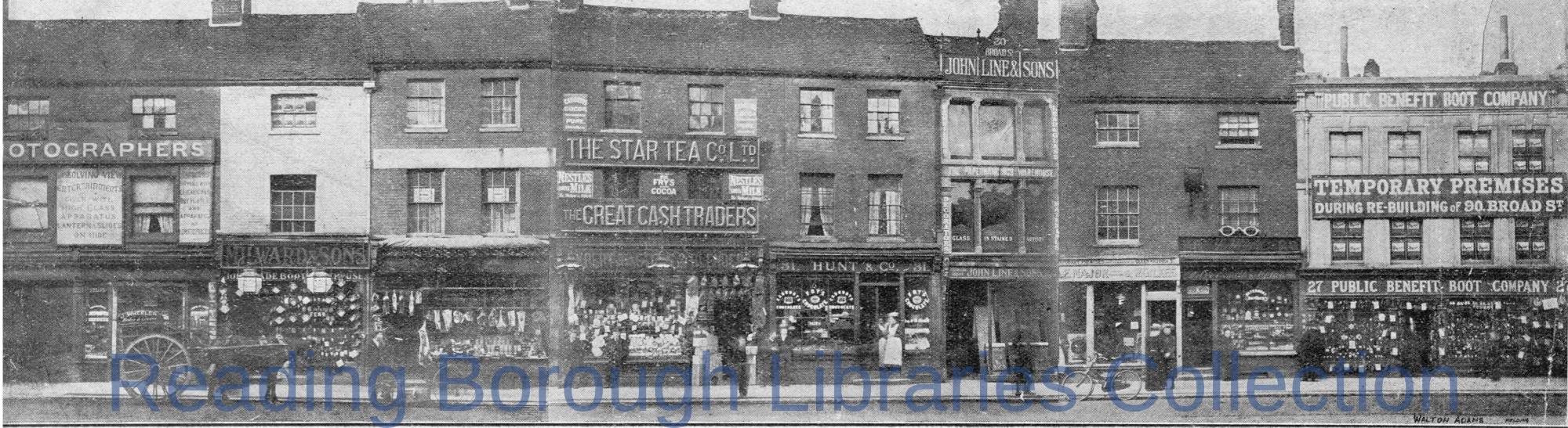 Broad Street, Reading. North side. Broad Street, Reading. North side.