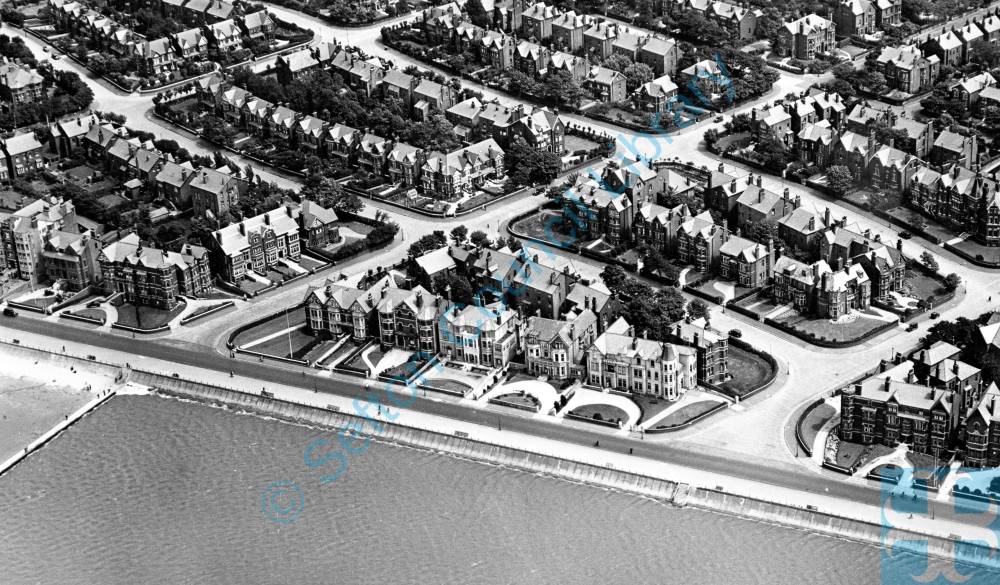 Southport, Promenade, aerial, 1930 Sefton Council Library & Local Studies