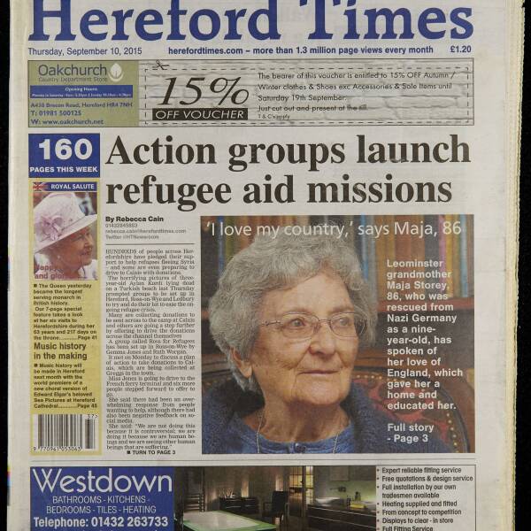 Hereford Times September 2015 Herefordshire History