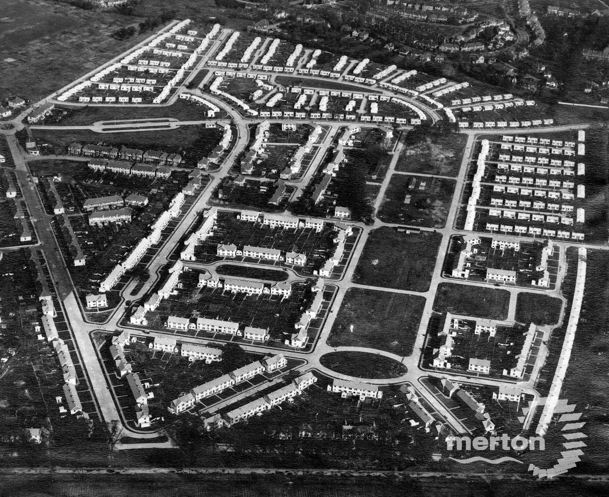 Pollards Hill Estate Aerial View Merton Memories Photographic Archive