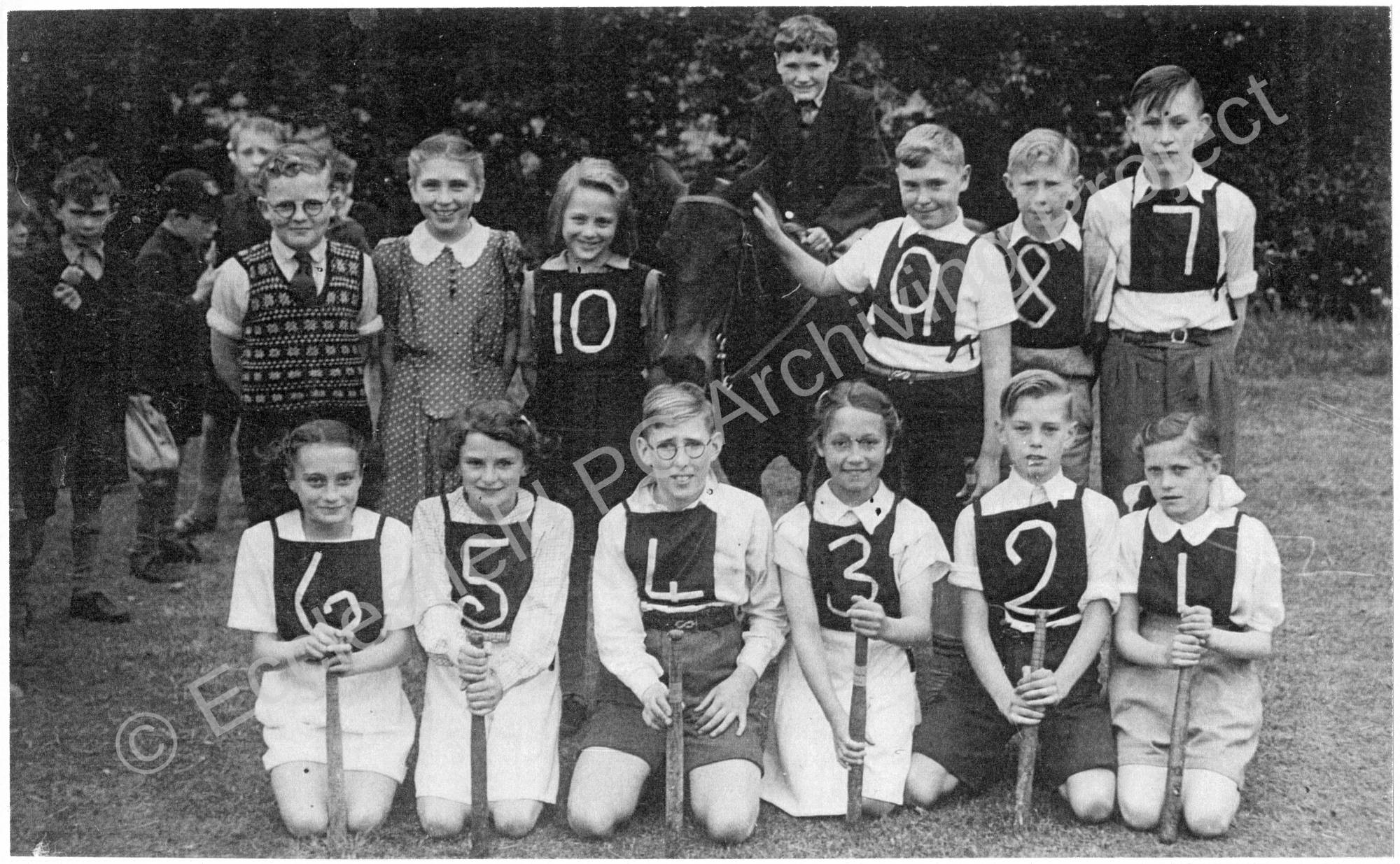 Burncross School Rounders Team 195051 Ecclesfield District Archives