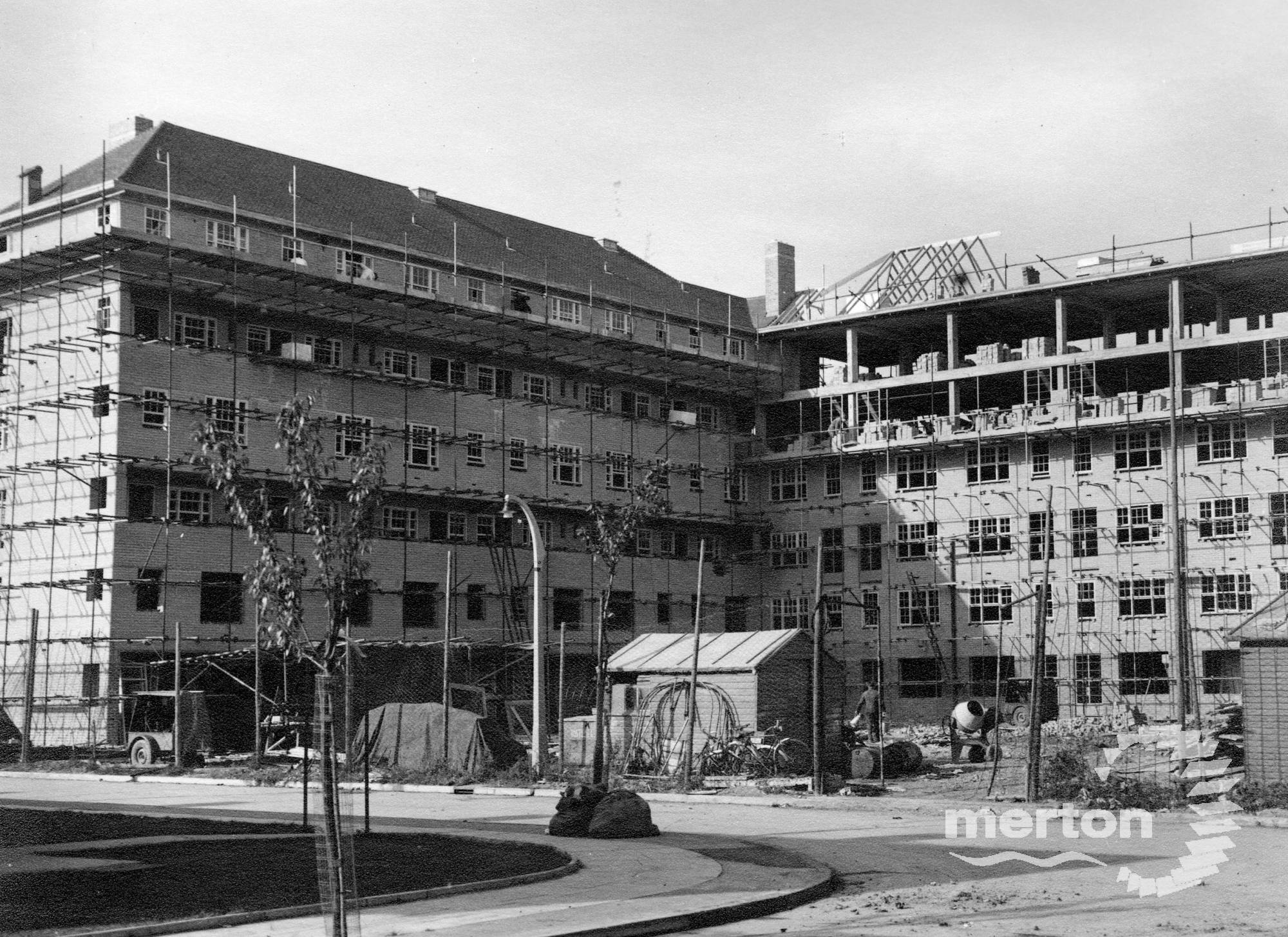 Pollards Hill Estate Construction Merton Memories Photographic Archive