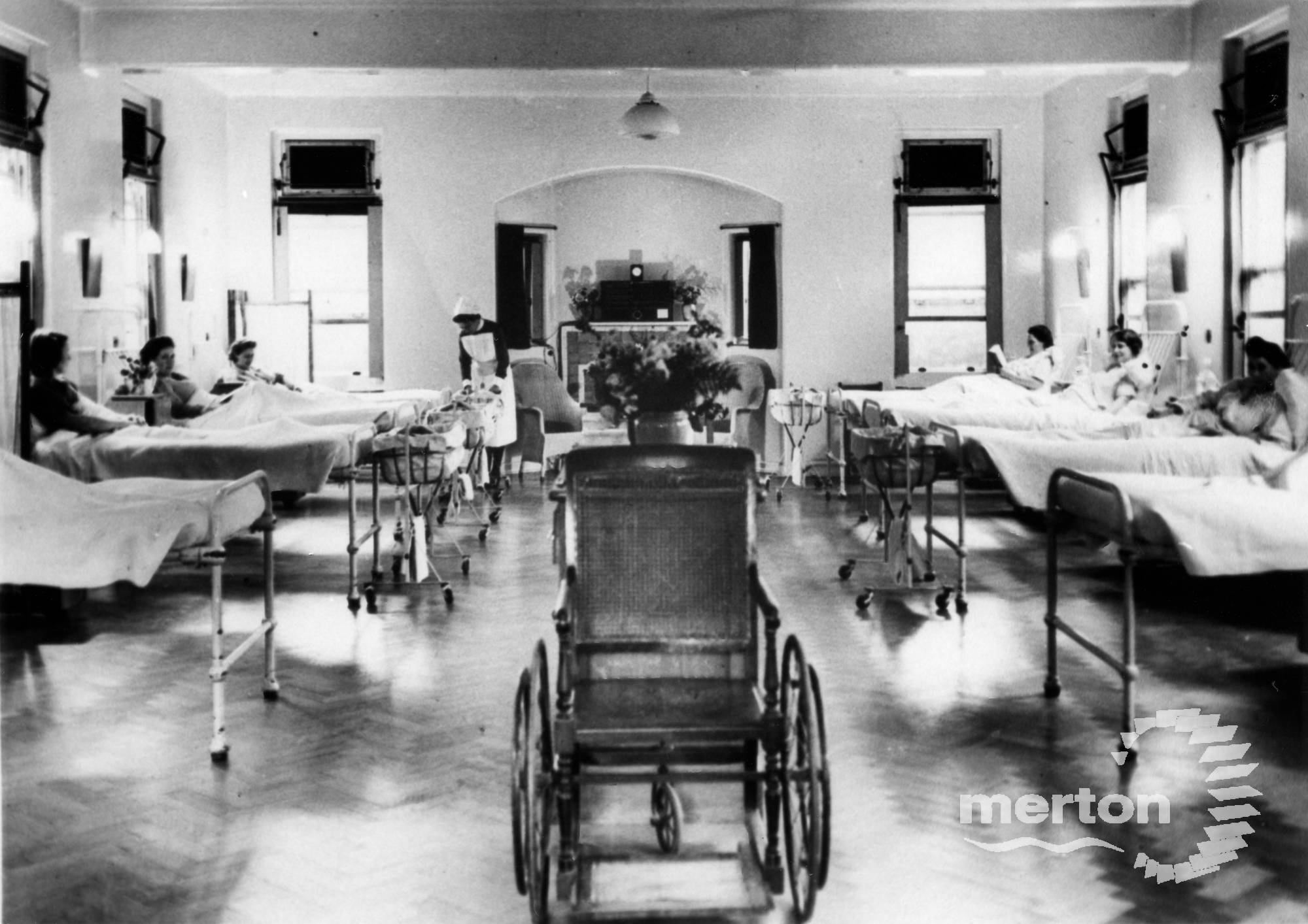 Maternity ward, Nelson Hospital, Merton Park Merton Memories