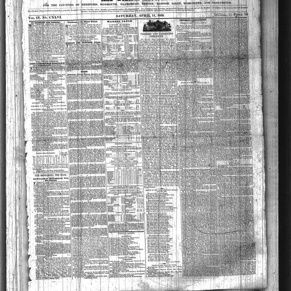 Hereford Times 1835 Herefordshire History