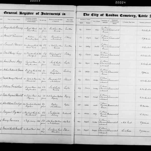 Burial Register 71 August 1922 to August 1924 Page 001 City of