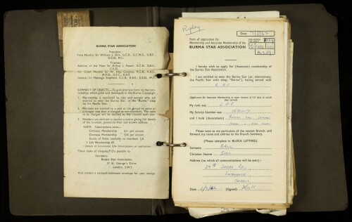 Ball Ivon B 1499 62 Burma Star Memorial Fund