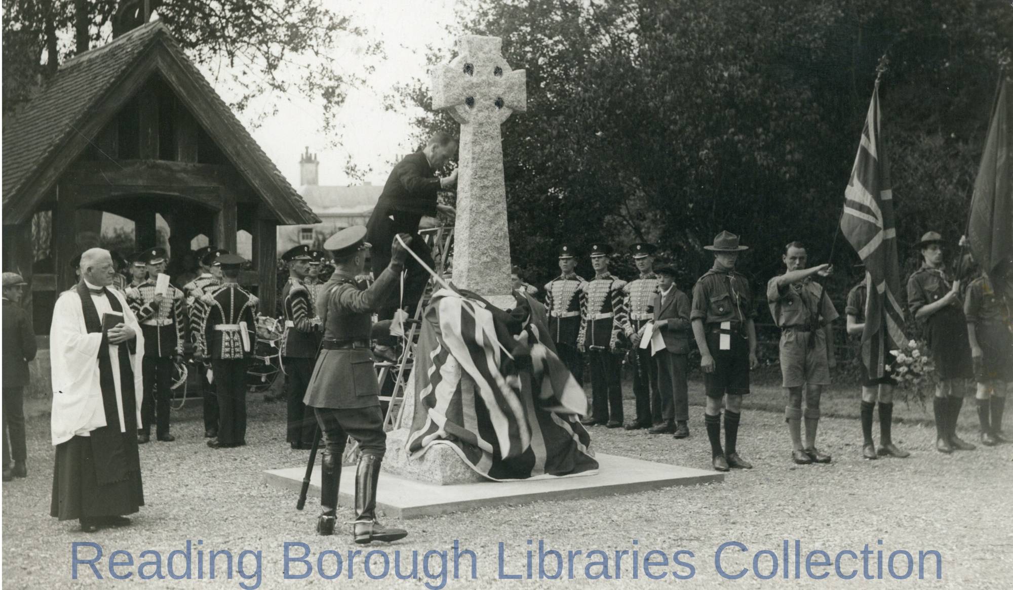 The Unveiling of Padworth War Memorial, 4 August 1926, by Colonel Price Davies, V.C. The Unveiling of Padworth War Memorial, 4 August 1926, by Colonel Price Davies, V.C.
