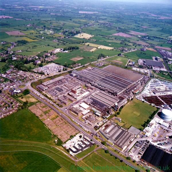 Li15222 Aerial Photograph of Hereford 1978 Henry Wiggins Factory Holmer