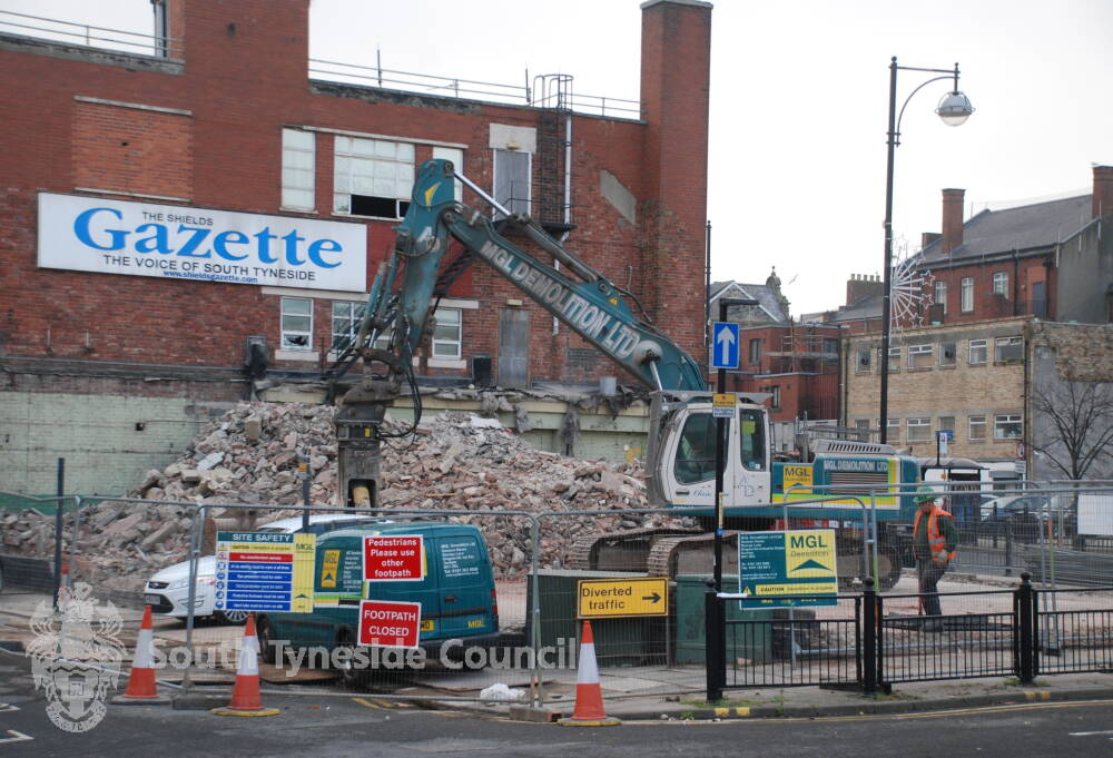 Shields Gazette Newspaper Offices Demolition South Tyneside Libraries