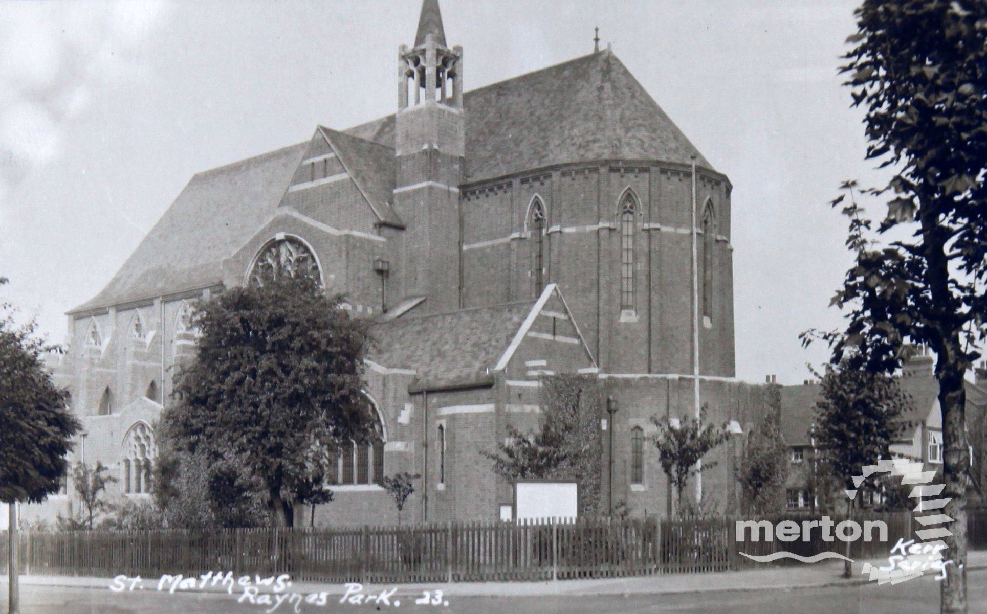 St. Matthew's Church, Durham Road, Raynes Park Merton Memories Photographic Archive