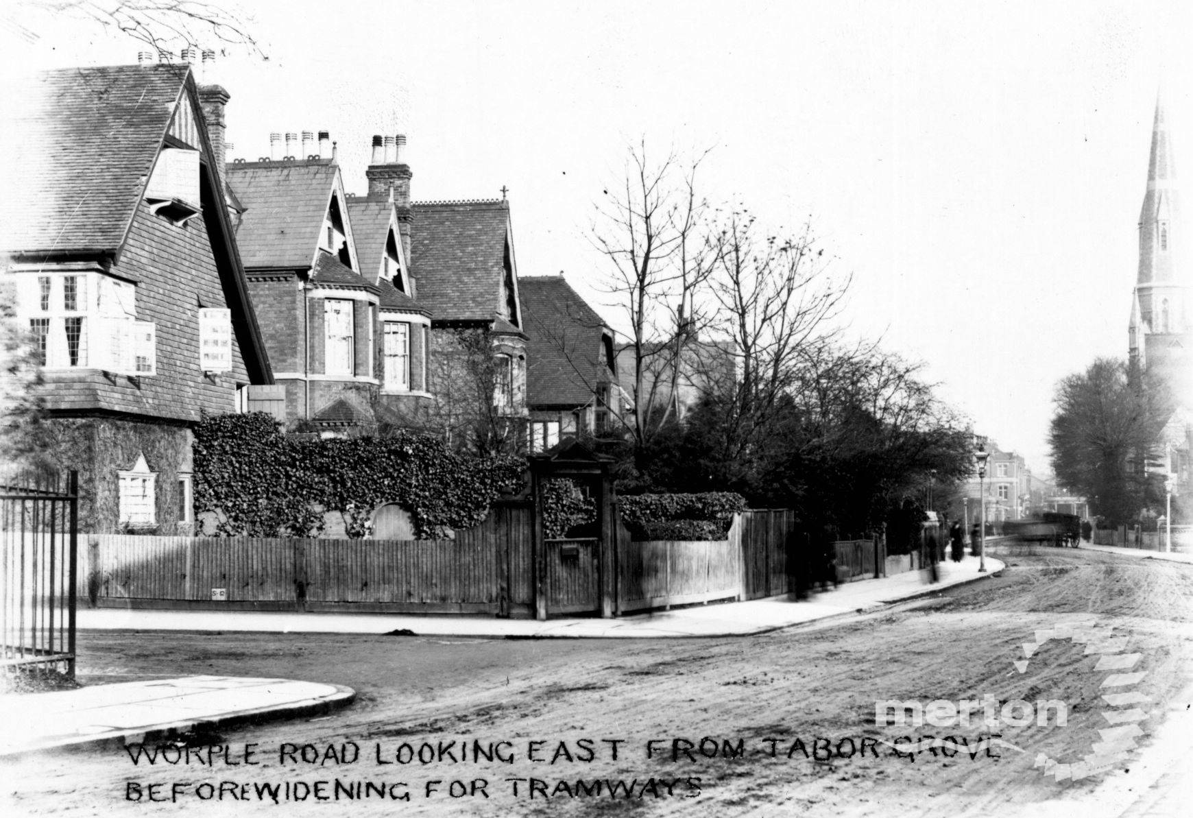 Worple Road, Wimbledon Looking East from Tabor Grove Merton Memories