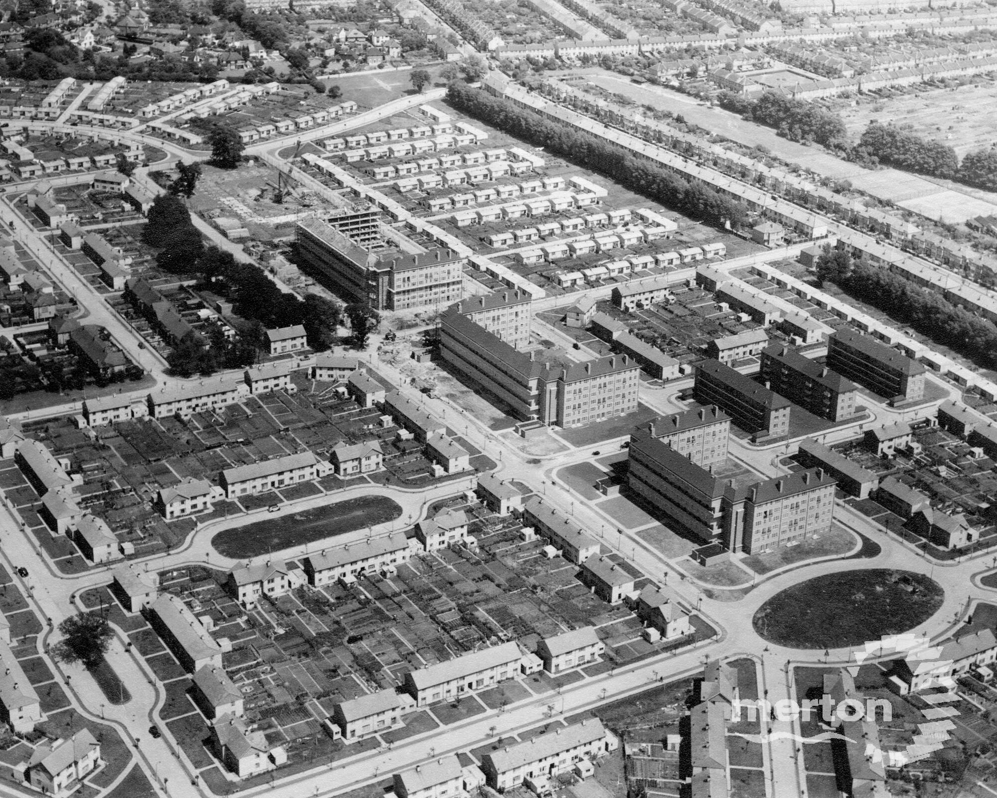 Pollards Hill Estate Aerial View Merton Memories Photographic Archive